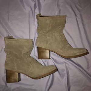 Beige Ankle Boots